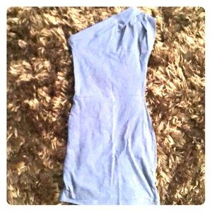 Royal blue One shoulder mini dress